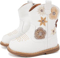 BMCiTYBM Baby Cowboy Cowgirl Boots Infant Western Shoes Boys Girls Round Toe Boots All Seasons 6-24 Months