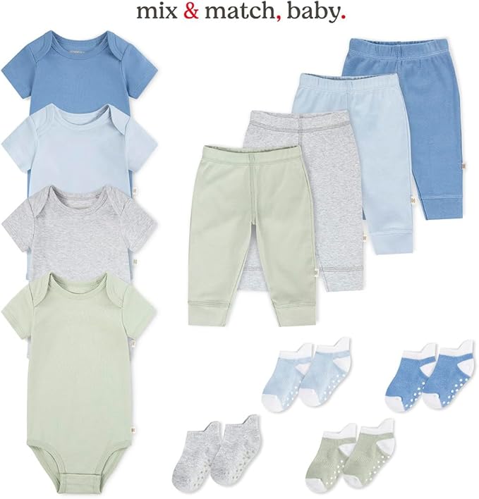 HUGGIES Unisex-Baby 6-Pack Basic Bodysuit