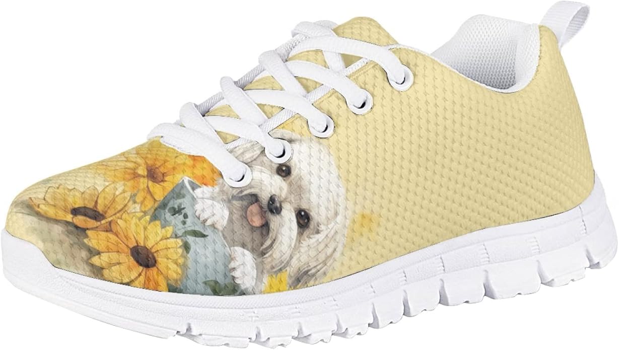 MARSVOVO First Shoes for Walking Boy Girl Athletic Lightweight Flexible Lace-up Breathable Running Shoes Casual Classic Comfortable Non Slip Play Sport Learning to Walk Toddler Girl Sneakers