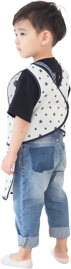 Kids Painting Apron – Waterproof Art Smock for Toddlers & Preschoolers, Messy Play, Baking, Crafts, Cooking, Mealtime