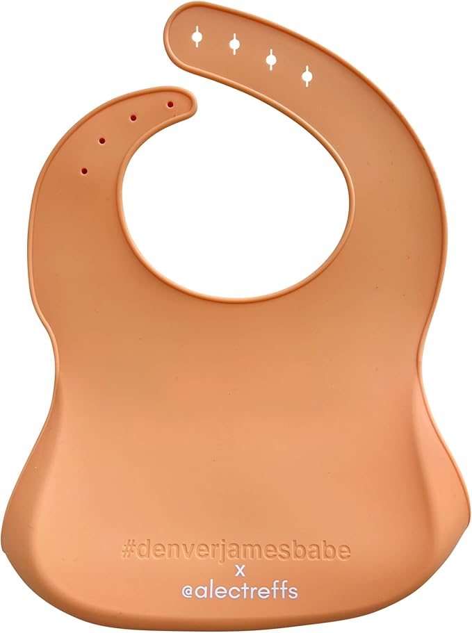 Denver James Silicone Feeding Bibs | Dishwasher Safe. Waterproof. Adjustable.