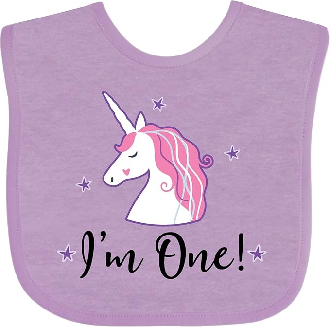 inktastic 1st Birthday Unicorn Baby Bib