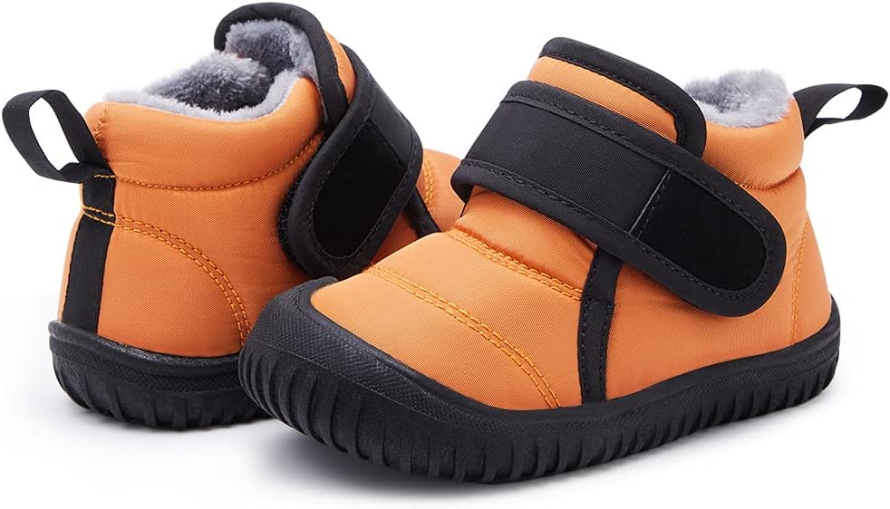 BMCiTYBM Toddler Baby Snow Boots Winter Shoes Boys Girls Cold Weather Baby Faux Fur Shoes