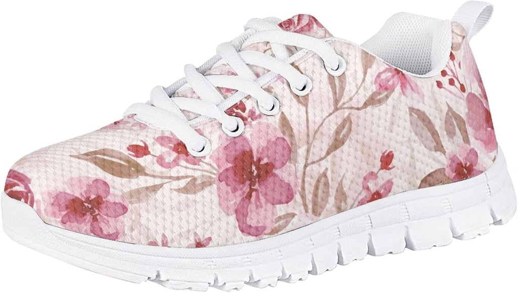 MARSVOVO First Shoes for Walking Boy Girl Athletic Lightweight Flexible Lace-up Breathable Running Shoes Casual Classic Comfortable Non Slip Play Sport Learning to Walk Toddler Girl Sneakers