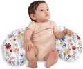 Little Grape Land Nursing Pillow,Upgraded Breast Feeding Pillow for Mom,Breastfeeding & Bottle Feeding for 0–16 Months, Soft Machine Washable Cover with Firm Breathable Filling, Tummy Time,Flower