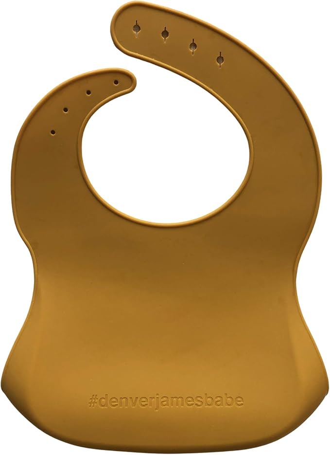 Denver James Silicone Feeding Bibs | Dishwasher Safe. Waterproof. Adjustable.