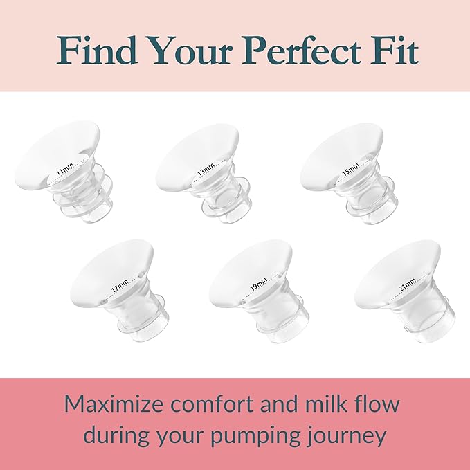 Ameda Breast Pump Flange Insert | 21mm Flange Insert | Ameda Pump Parts | Universal Flange Insert | Compatible with GLO, MYA Joy, MYA Joy Plus and Pearl Breast Pumps | 2 Count