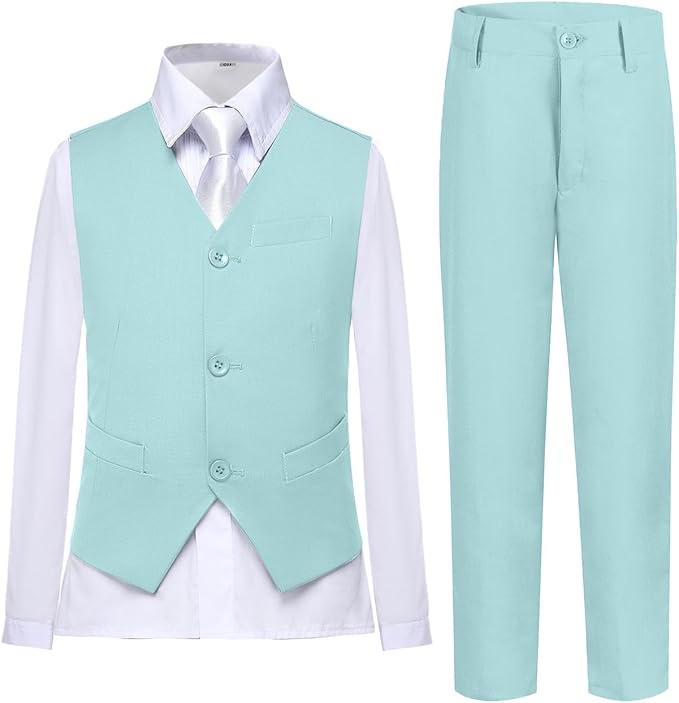 Boys Vest Set Formal Dress Suits Wedding Outfit Dresswear
