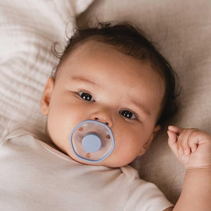 Emulait Baby Pacifier (2 Pack): 0-6 Months - Blu