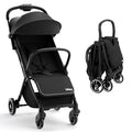 INFANS Lightweight Baby Stroller, Ultra-Compact Fold Airplane Ready Travel Stroller, One-Hand Gravity Fold Near Flat Recline Seat, Foldable Toddler for Infant 0-36 Month