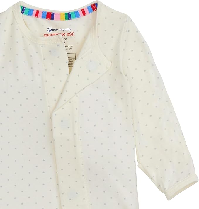 Magnetic Me Girls Modal Magnetic Baby Footie Pajamas | Silky Soft Modal Fabric | Baby Sleepers Available Sizes PRE - 24M