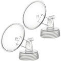 19mm 2 pc Flange Compatible with Spectra S2 S1 9 Plus Ameda MYA Motif Luna Cimilre Breastpumps Replacement to Spectra Pump Parts and Spectra Flange. Compatible with Spectra Parts/Accessories