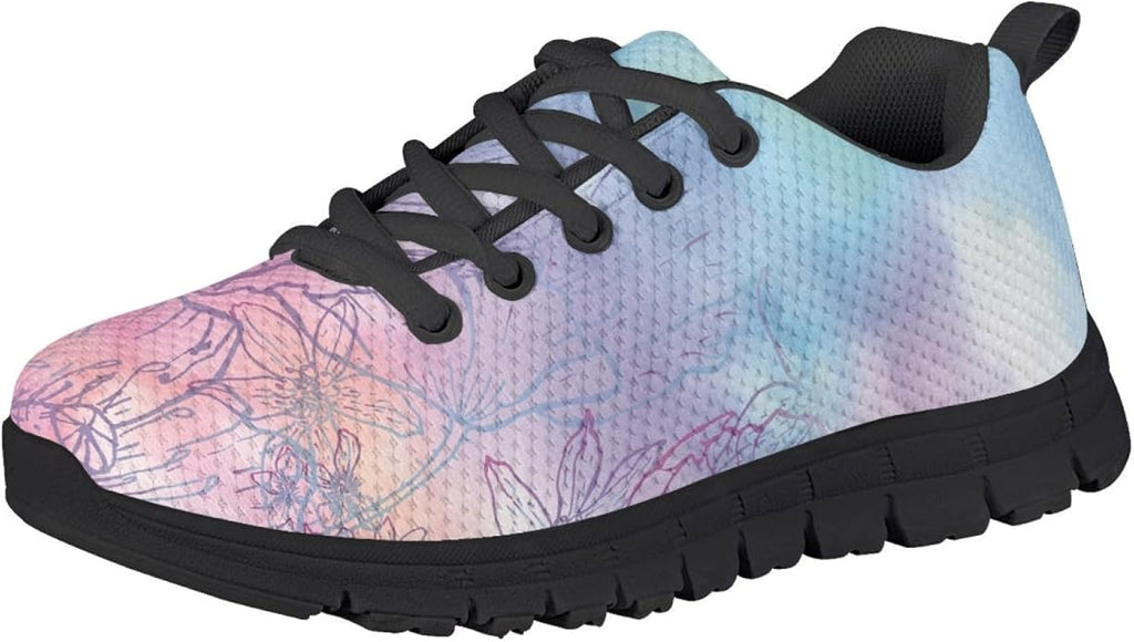 MARSVOVO First Shoes for Walking Boy Girl Athletic Lightweight Flexible Lace-up Breathable Running Shoes Casual Classic Comfortable Non Slip Play Sport Learning to Walk Toddler Girl Sneakers