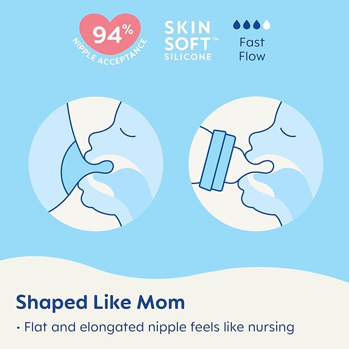 MAM Easy Active Baby Bottles 11 oz with Bonus Nipple, Fast Flow Skinsoft Silicone Nipple with Wide Neck Ergonomic Design, Easy to Hold, BPA-Free Bottles with Leak-Proof Caps for 4+ Months Baby, Boy