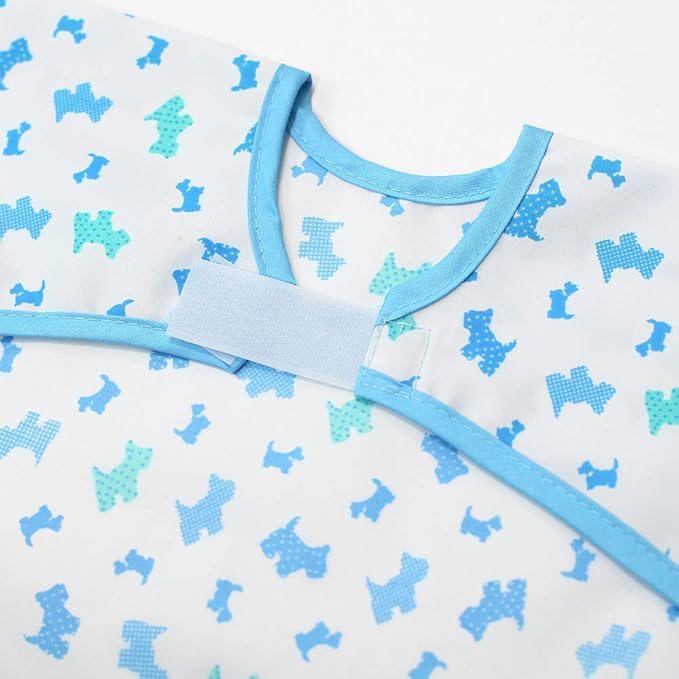 Long Sleeve Waterproof Bib for Toddlers – Feeding Smock for Baby Mealtime, Self-Feeding, Painting & Messy Play, BPA-Free