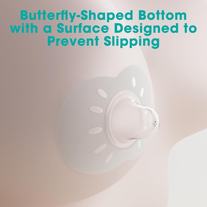 CheriBaby Nipple Shield, Contact Nipple Shield for Breastfeeding with Difficulty Sucking or Flat or Inverted Nipples, 2 Pair with Carrying Case, 100% Food Grade Silicone, BPA/BPS Free, (S-17mm)