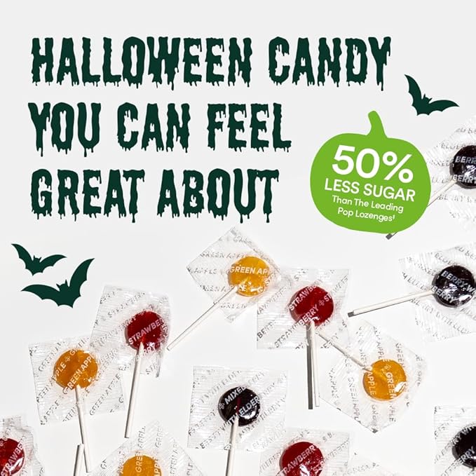 Beekeeper's Naturals Kids Throat Soothing Lollipops, Mixed Berry & Elderberry Doctor Formulated Immune Support, Vitamin D & Honey, 15 ct