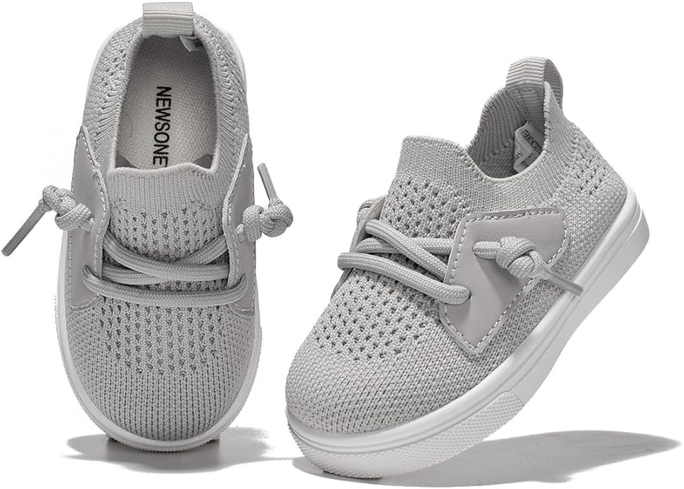 Newsonet Baby Shoes Boys Girls First Walking Breathable Non Slip Walker Sneakers Soft Sole 6 9 12 18 20 24 Months