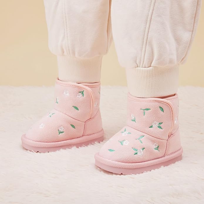 BMCiTYBM Girls Boys Snow Boots Warm Winter Fur Lined Baby Shoes (Infant/Toddler/Little Kid)