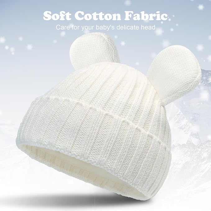 Toddler Boy Winter Beanie Baby Knit Hat Warm Girl Beanies Newborn Cute Hats for Kids
