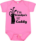 inktastic I'm Grandpa's Lil' Caddy- Golf for Kids Baby Bodysuit