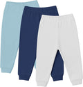 Baby Toddler Joggers Soft Pants for Boys and Girls, 0–24 Months, 2T–4T (3-Pack)