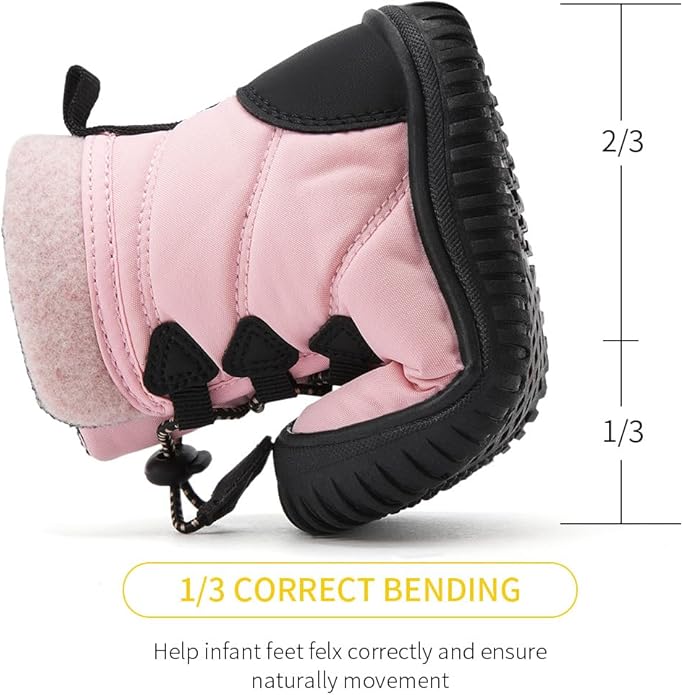 BMCiTYBM Toddler Baby Winter Snow Boots Boy Girl Faux Fur Warm Non Slip First Walking Infant Shoes