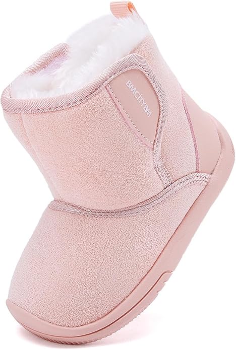 BMCiTYBM Girls Boys Snow Boots Warm Winter Fur Lined Baby Shoes (Infant/Toddler/Little Kid)
