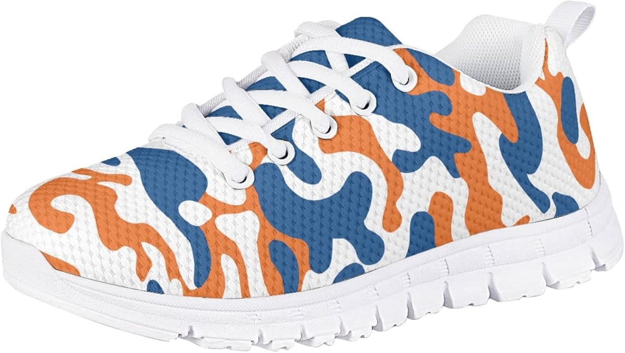 MARSVOVO First Shoes for Walking Boy Girl Athletic Lightweight Flexible Lace-up Breathable Running Shoes Casual Classic Comfortable Non Slip Play Sport Learning to Walk Toddler Girl Sneakers