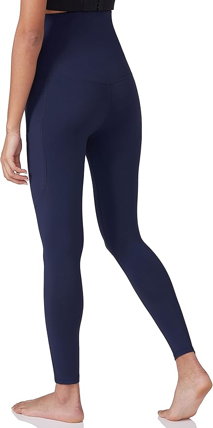 POSHDIVAH 3 Pack Women's Maternity Workout Leggings Over The Belly Pregnancy Yoga Pants with Pockets