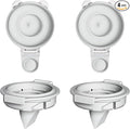 4PC Upgraded M9 Breast Pump Replacement Part, Including 2pcs Duckbill Valve and 2pcs Double-Layed Diaphragms for Momcozy Upgraded Mobile Flow | Upgraded M9, Valve, Diaphragms, 4PC Gray