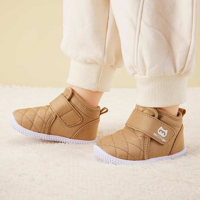 BMCiTYBM Toddler Baby Winter Snow Boots Boy Girl Faux Fur Warm Non Slip First Walking Infant Shoes