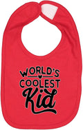 World's Coolest Kid Funny Cute Humor Infant Premium Jersey Baby Bib