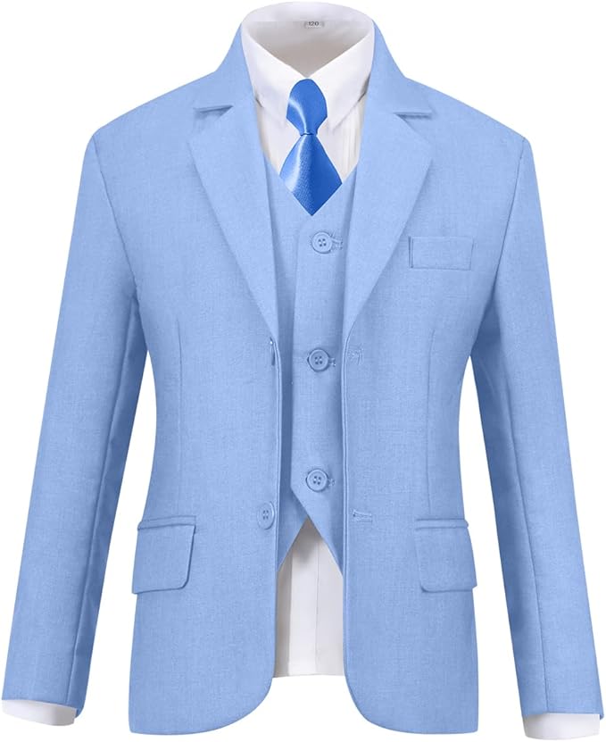 Visaccy Boys Suits Slim Fit Dress Clothes Ring Bearer Outfit