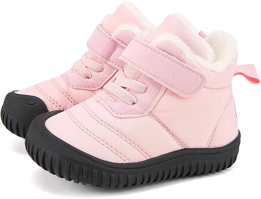 BMCiTYBM Toddler Baby Snow Boots Winter Shoes Boys Girls Cold Weather Baby Faux Fur Shoes