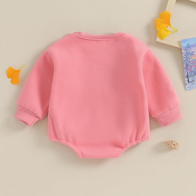 VISGOGO Newborn Infant Baby Boy Girls Oversized Romper Little Dude Sweater Onesie Coming Home Outfit Neutral Clothes