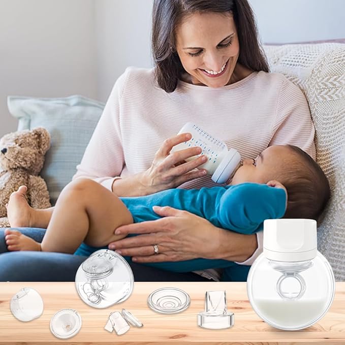 One Full Set Milk Collector Cup 21mm Only Compatible with Momcozy S12 Pro/S9 Pro Breast Pump NOT for S9/S12, S12 Pro/S9 Pro Wearable Breast Pump Replacement Parts with 21mm Flange