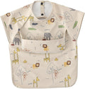 GZMM Waterproof Baby Bibs,Infant Toddler Extra Cover Feeding Bib With Food Catcher,Easy Clean & Washable