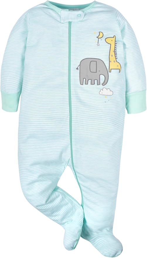 Gerber Baby Boys 4 Pack Sleep 'N Play Footie