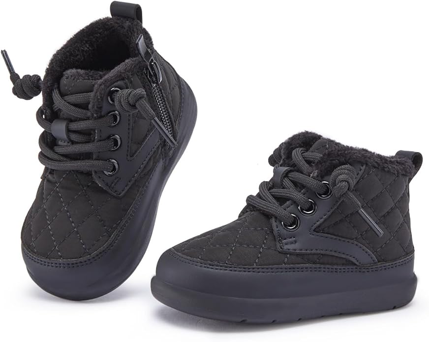 BMCiTYBM Baby Boy Girl Snow Boots Waterproof Winter Warm Booties Nonslip Lightweight Outdoor Shoes for First Walkers 6 9 12 18 24 Months(Infant/Toddler)