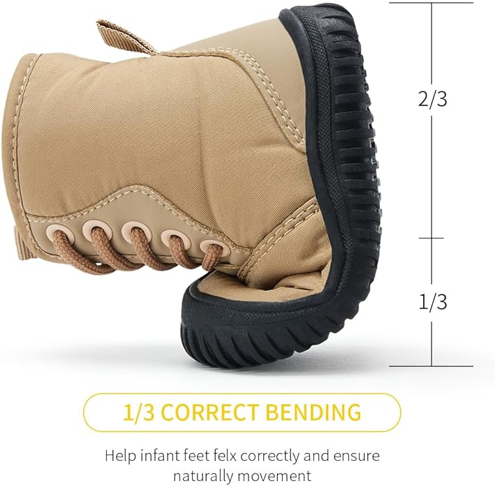BMCiTYBM Toddler Baby Winter Snow Boots Boy Girl Faux Fur Warm Non Slip First Walking Infant Shoes