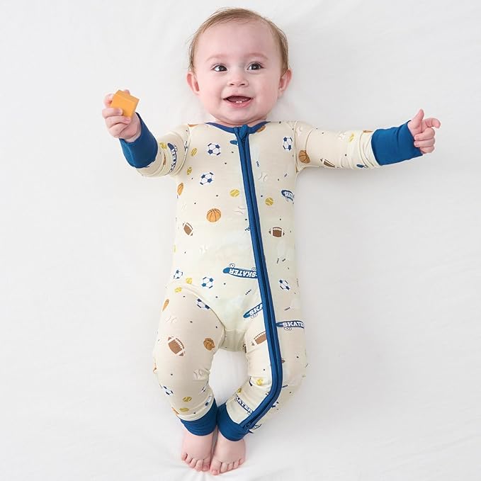 pureborn Baby Infant Boys Girls Sleeper Snug Fit Viscose from Bamboo Pajamas 0-24 Months