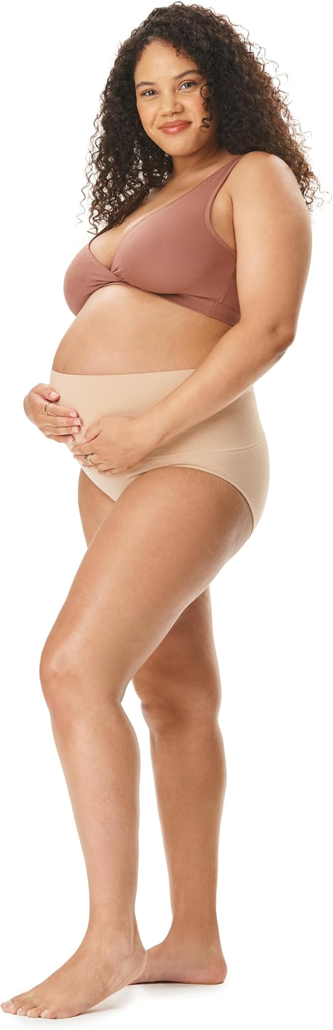 Motherhood Maternity Womens Soft Cotton Spandex Wrap Front Maternity & Nursing Sleep Bralette Bra S-3x