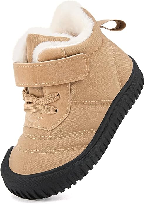 BMCiTYBM Toddler Baby Snow Boots Winter Shoes Boys Girls Cold Weather Baby Faux Fur Shoes