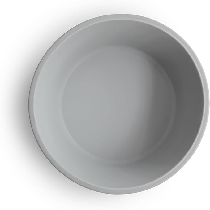 mushie Silicone Suction Bowl | BPA-Free Non-Slip Design (Stone)