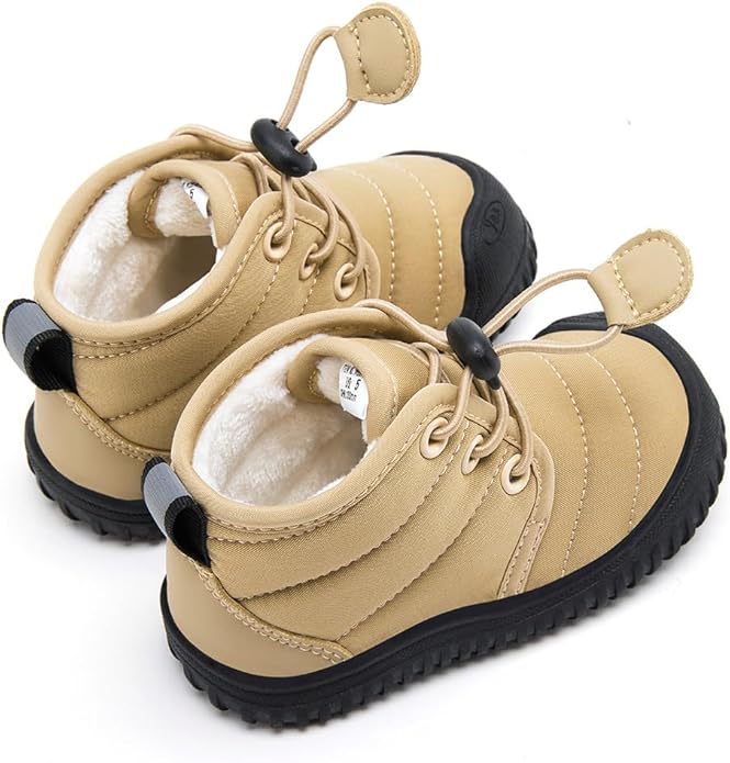 BMCiTYBM Toddler Baby Winter Snow Boots Boy Girl Faux Fur Warm Non Slip First Walking Infant Shoes