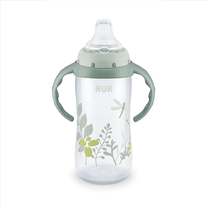 NUK for Nature Learner Cup, 10 oz, 9+ Months – BPA Free, Spill Proof Sippy Cup (Pack of 12)