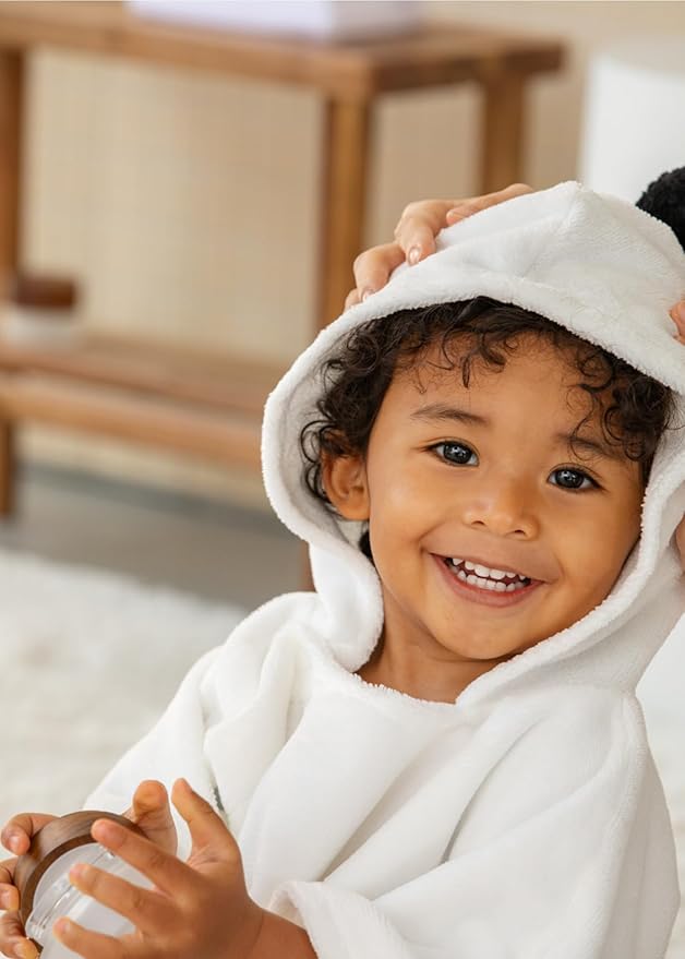 Konny Baby Hooded Towel Plush Thick & Cozy Soft-Touch Absorbent Rayon from Bamboo Cotton Baby Bath Beach Towel, Oeko-TEX, Newborn Boys Girls Toddler (Mint, Large)