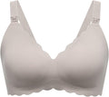 Momcozy Nursing Bras for Breastfeeding, Seamless Pregnancy Maternity Bra Wireless Classic Jelly Strip Support Nursing Bra