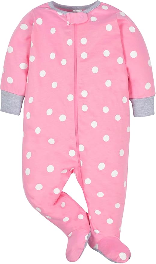 Gerber Baby Girls 4 Pack Sleep 'N Play Footie